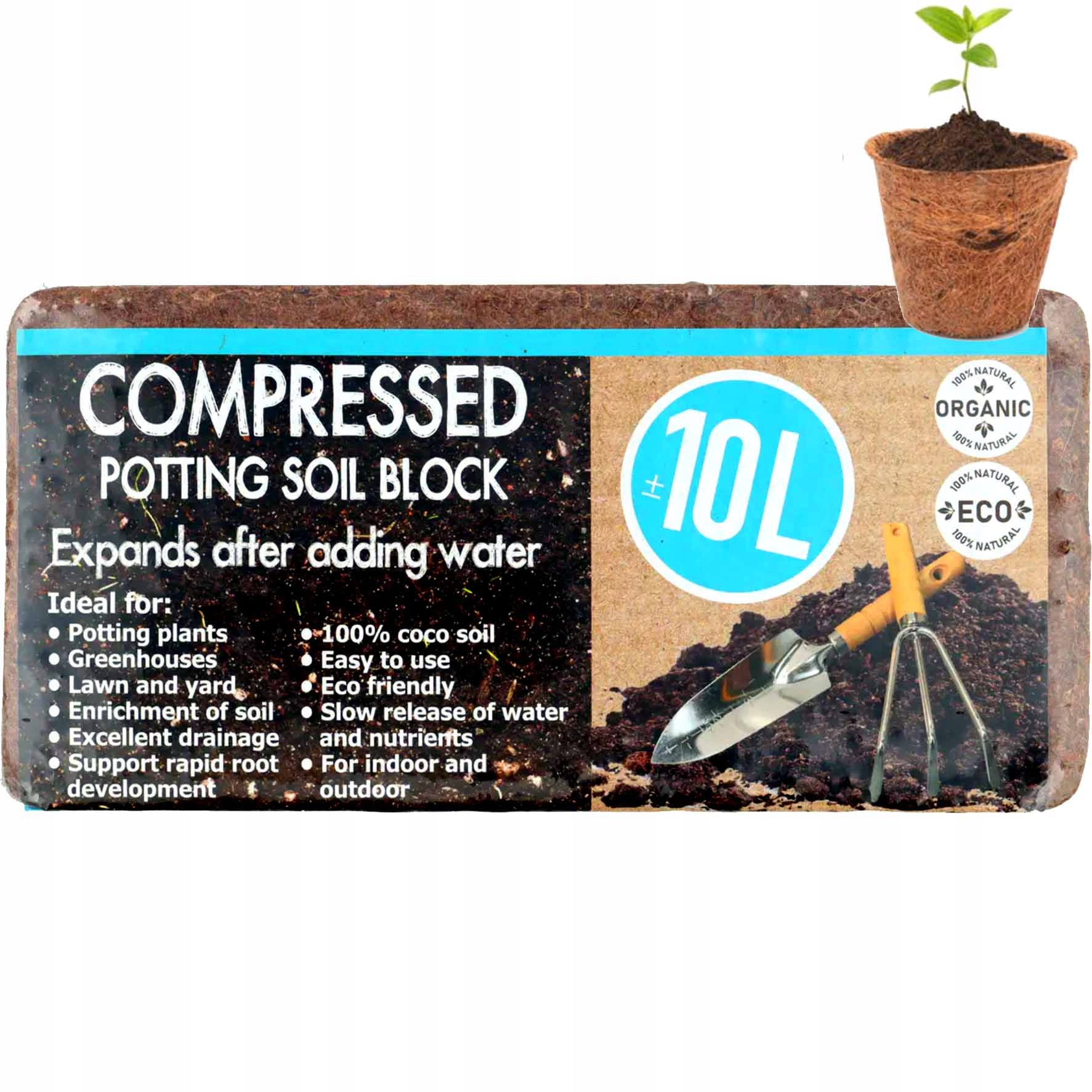 

Podłoże Kokosowe Ściółka Ziemia Eco 10L