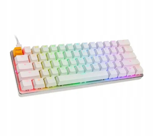 Klawiatura przewodowa mechaniczna Glorious Gmmk Compact 60% Rgb Biała