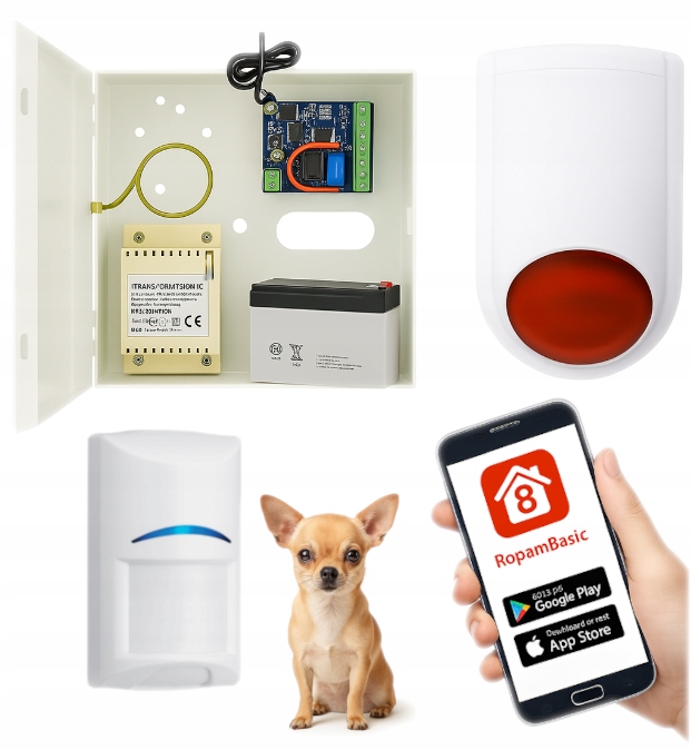 Moduł Powiadomienia Ropam Lte 2G/4G Gsm Sms Czujka Bosch Pet Aplikacja