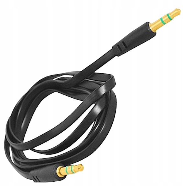

Przewód 2x Jack 3.5mm Aux kabel jack-jack czarny