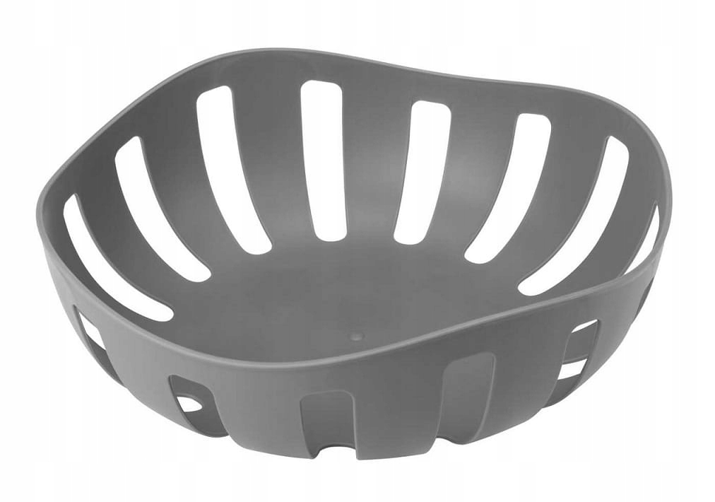 Koszyk na owoce salaterka DECOR okrągły szary