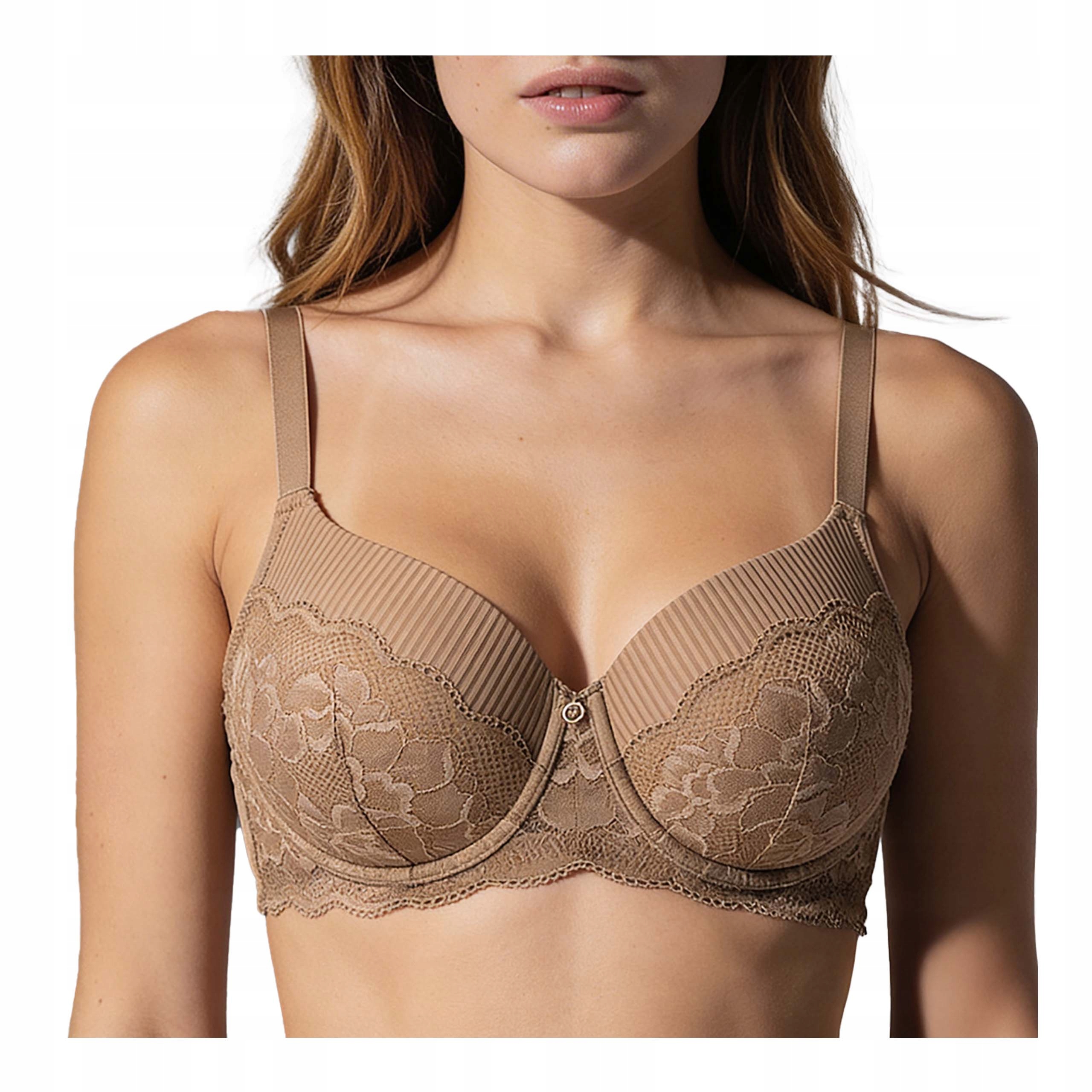 Dámská vyztužená podprsenka s kosticemi 75C, široká ramínka