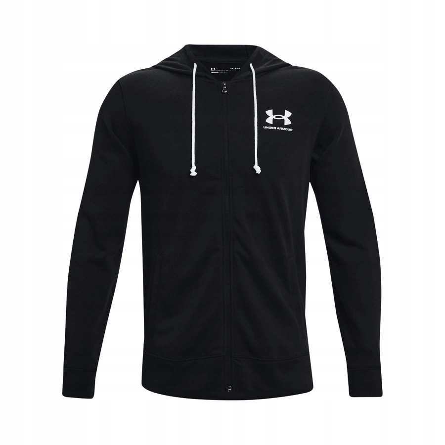 Bluza męska Under Armour Na zamek z kapturem Ua Rival Terry Czarna M