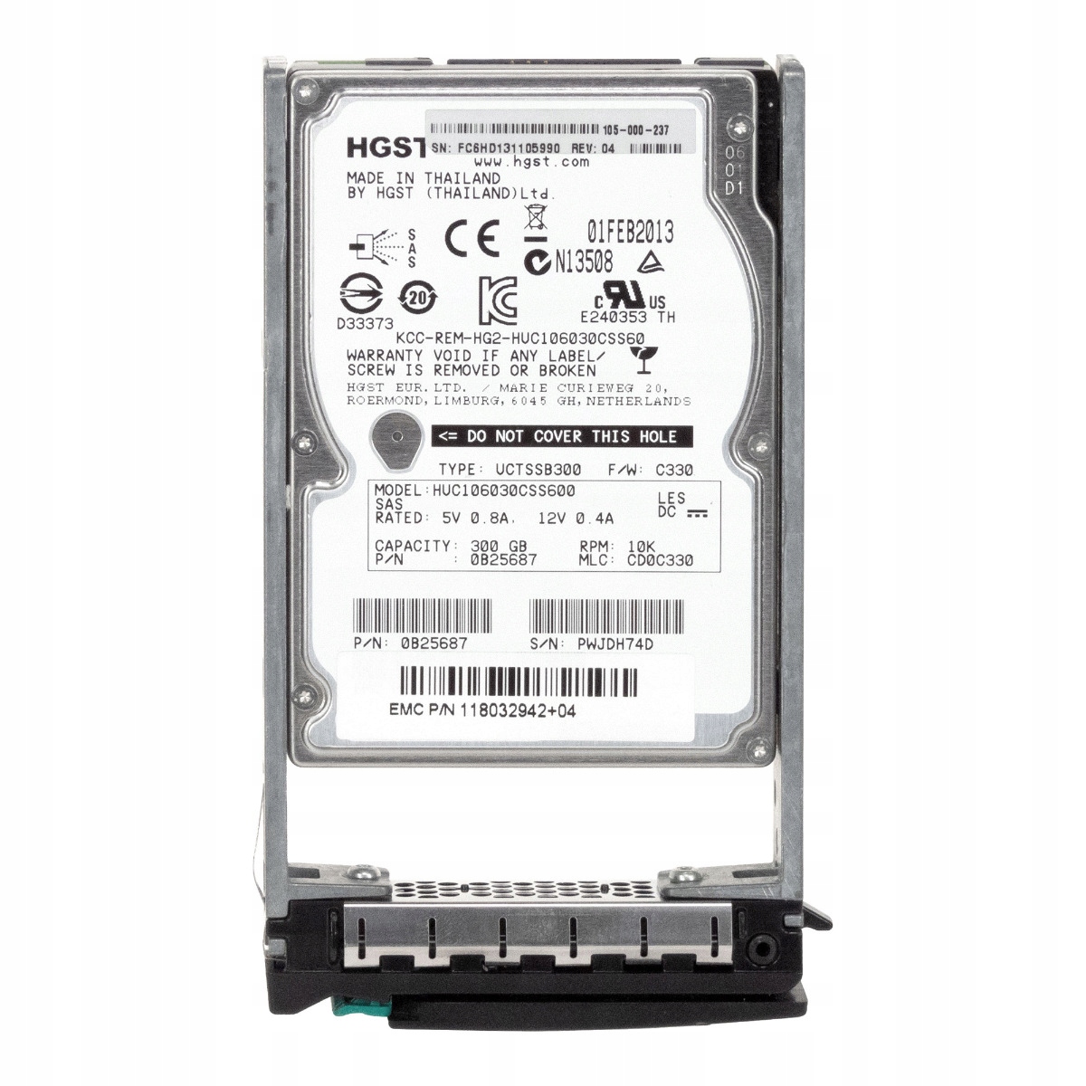 Emc 118032942+04 300GB 10K SAS-2 2,5'' HUC106030CSS600