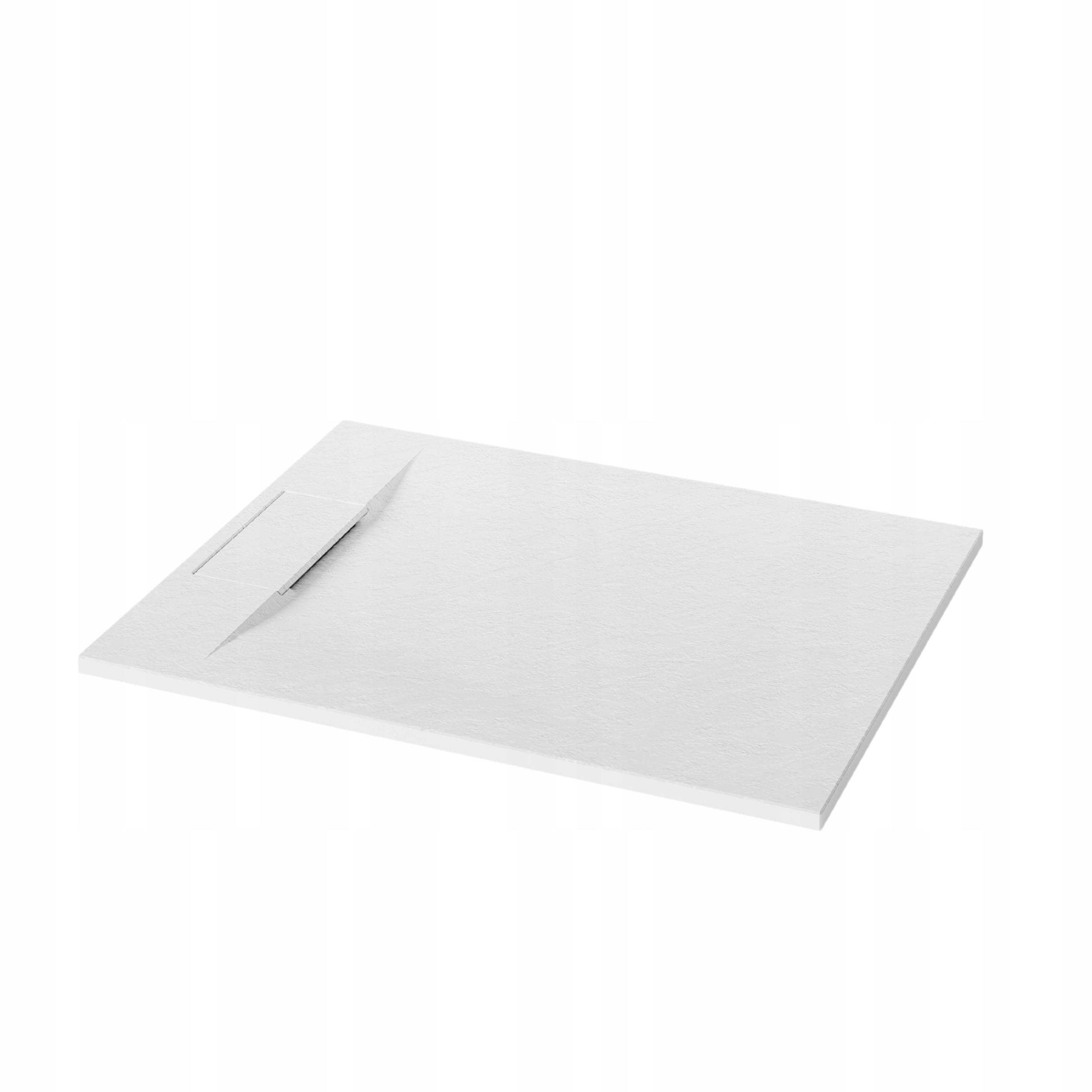 Invena Brodzik Alvero struktura kamienia biały 110x80x2,6 cm