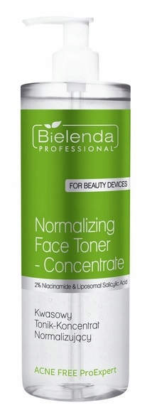 Bielenda Acne Free Kyselý Koncentrát Normalizační Pleťové Tonikum 500 ML