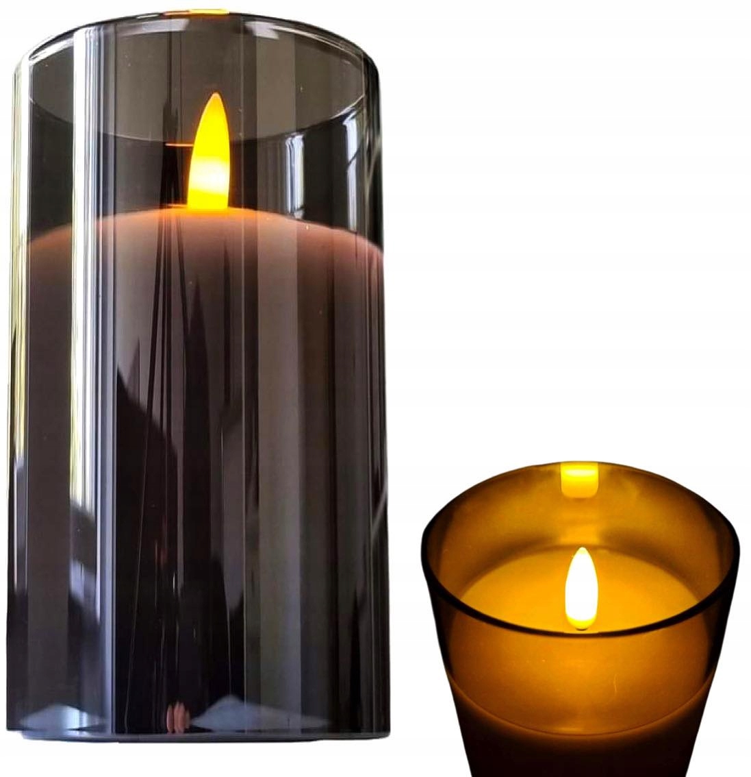 ŚWIECA LED NA BATERIE TIMER RUCHOMY PŁOMIEŃ 10cm Kod producenta Świeca led z timerem