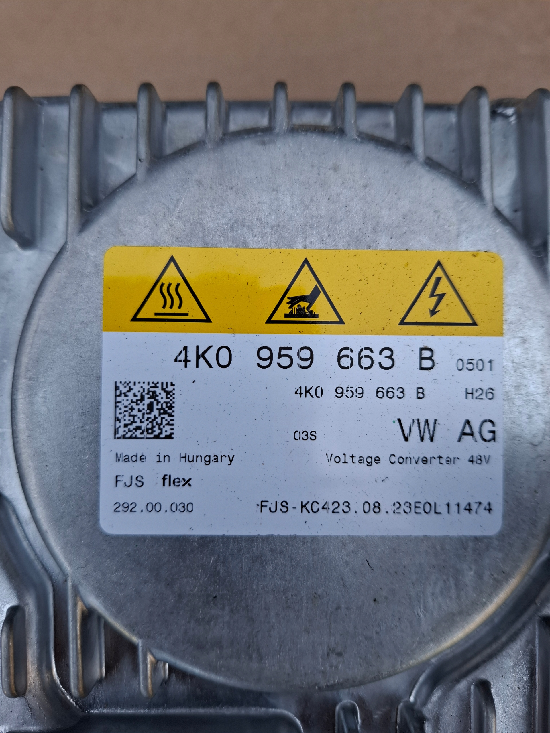 AUDI A6 RS6 C8 23r A7 A8 PRZETWORNIK di tensione 4K0959663B