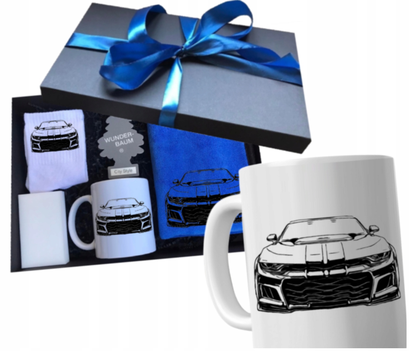 Automobilový set pro řidiče auta Camaro hrnek dárek pro kluka