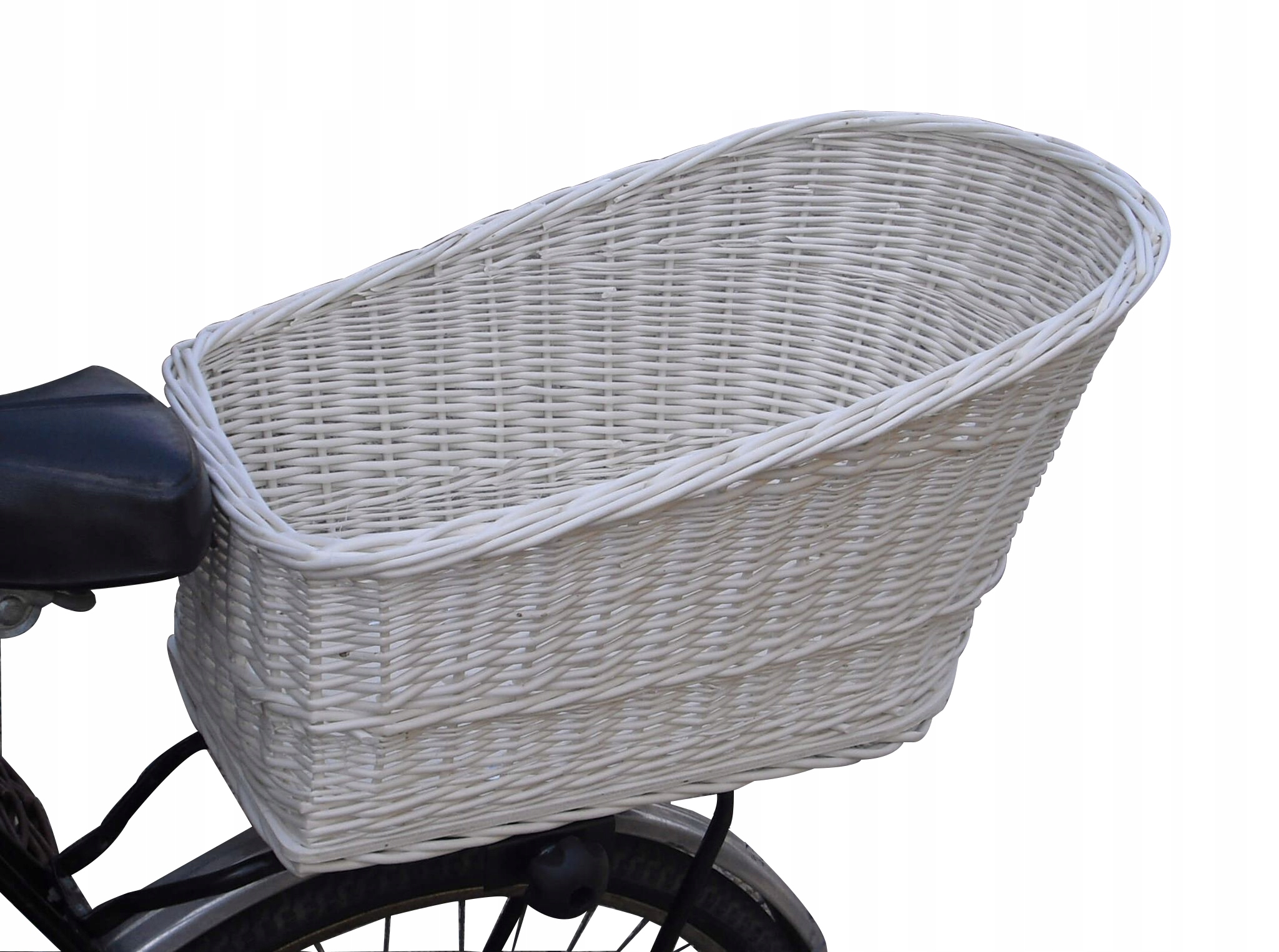 Wiklinowy koszyk na rower Zakupy na bagażnik