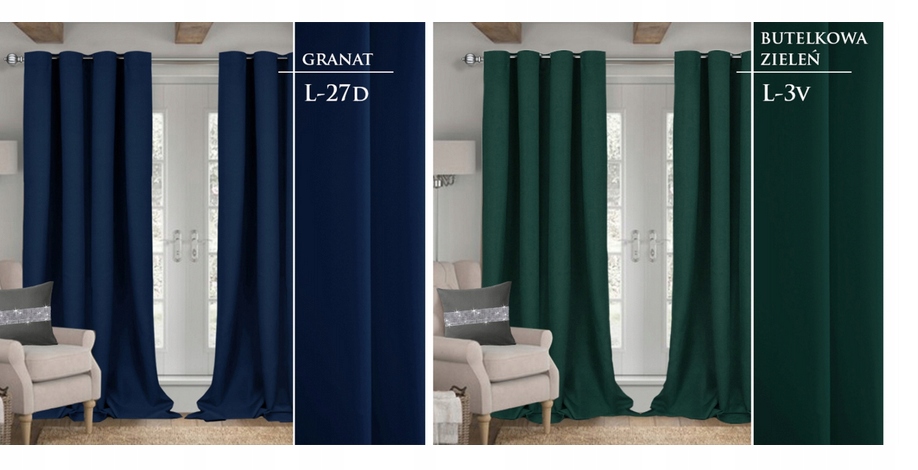 MATOWE ZASŁONY ŻABKI KÓŁKA 145 X 250 WIELE KOLORÓW Marka inna marka