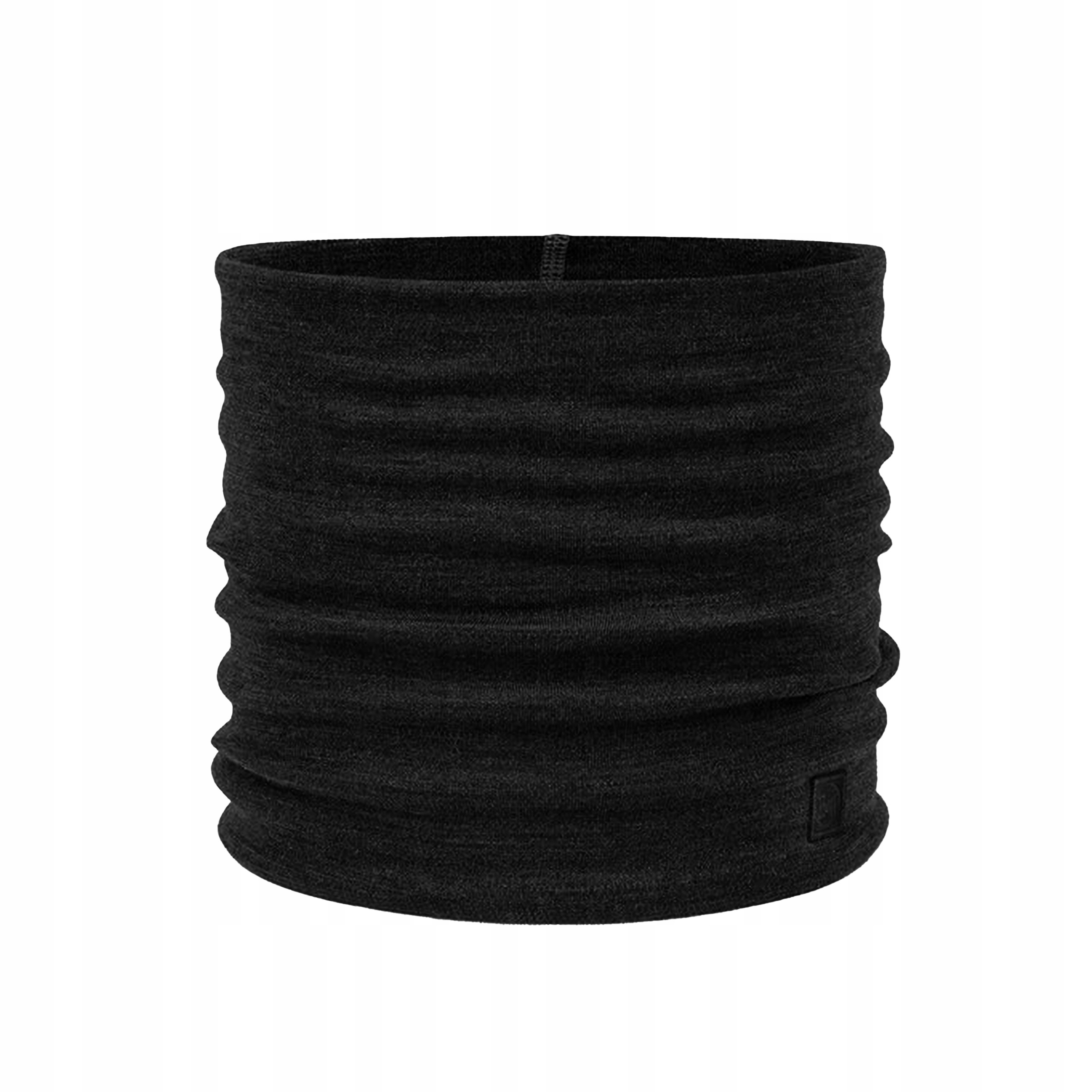 Komin Buff Heavyweight Merino Wool solid black