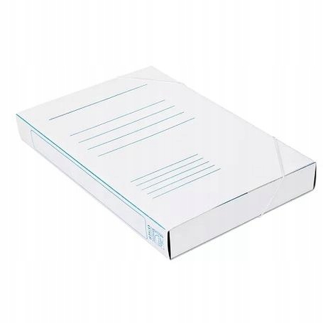 SZEROKA TECZKA Z GUMKĄ BIAŁA BIGO BOX 60