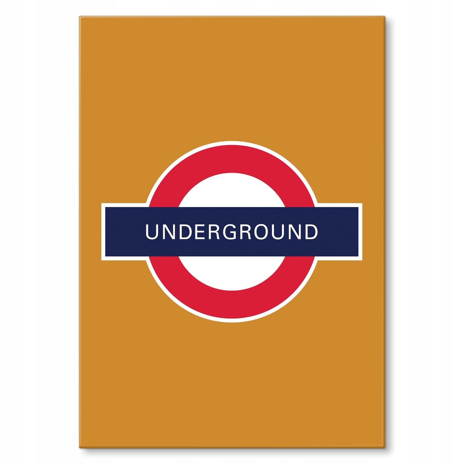 Kovový plakát Underground Dárek 42 x 59 cm