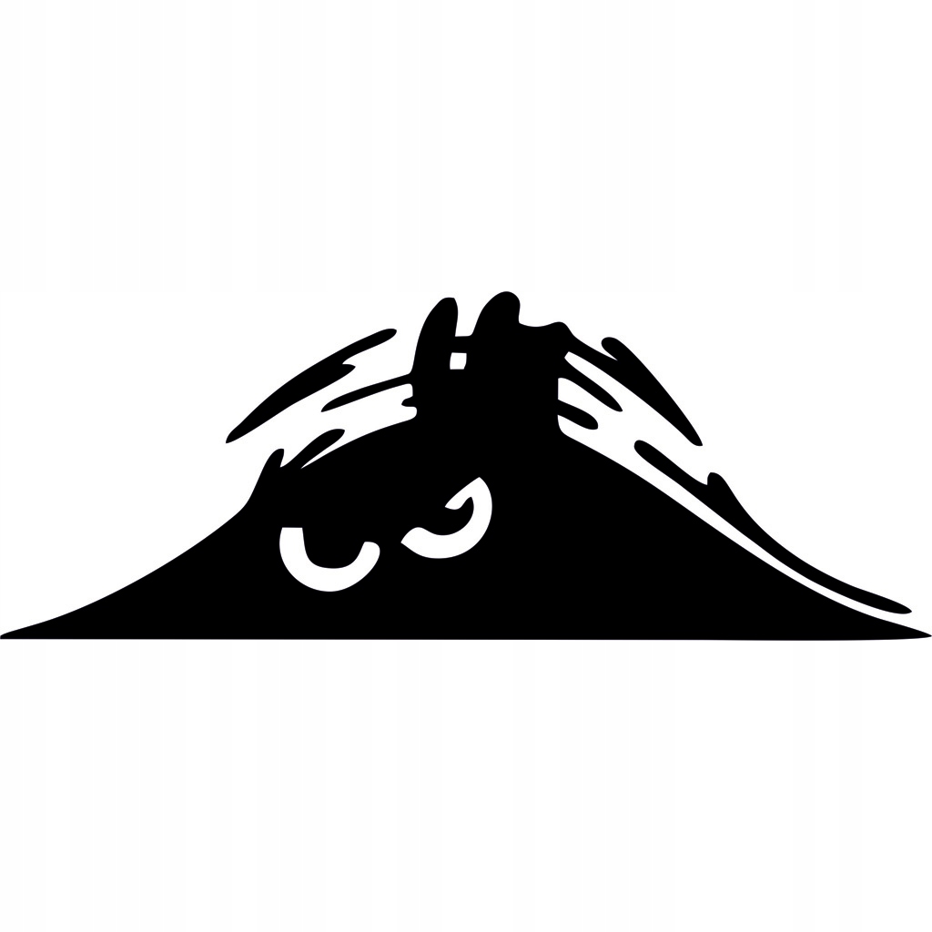 15 x 6 cm Naklejka na samochód Potworek Stworek Rysę Odprysk Wgniecenie