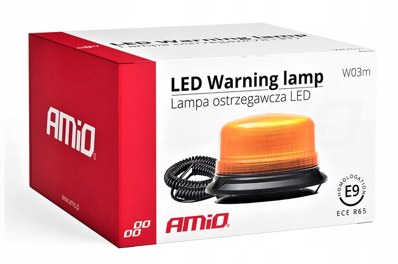 LAMPA BŁYSKOWA OSTRZEGAWCZA KOGUT 36xLED MAGNES Producent części AM