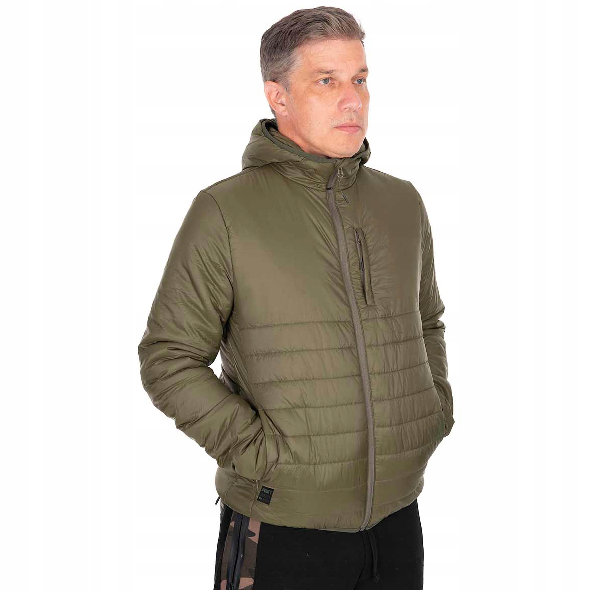 Pánská rybářská bunda Fox Olive Quilted 100 Jacket vel. XXL