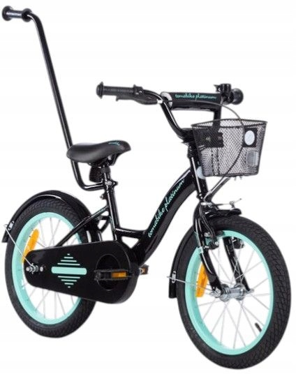 Rowerek Rower Tomabike 16 Cali V-break Prowadnik Koszyk Kółka Boczne