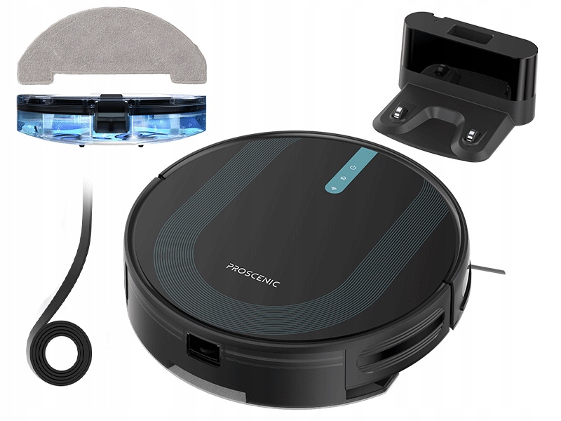 Robot PROSCENIC 850T sprzątający mopujący 2w1 3000Pa 0,5L HEPA LDS