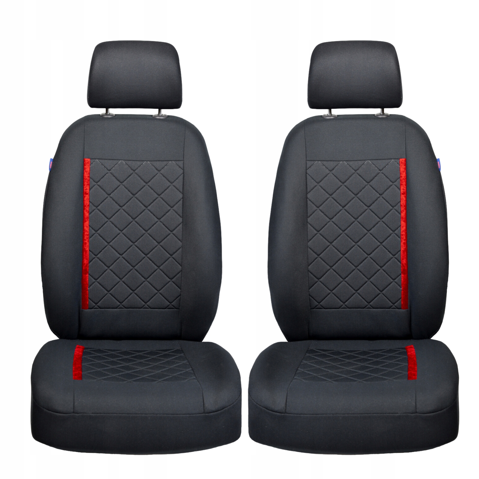 For Renault Twingo Zoe protective covers seat cover black red front set 1+
