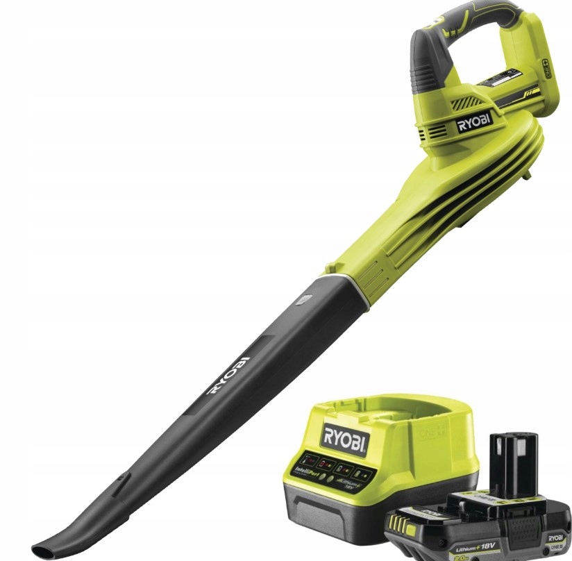 Dmuchawa akumulatorowa Ryobi OBL1820S zestaw Aku 2.0Ah ładowarka