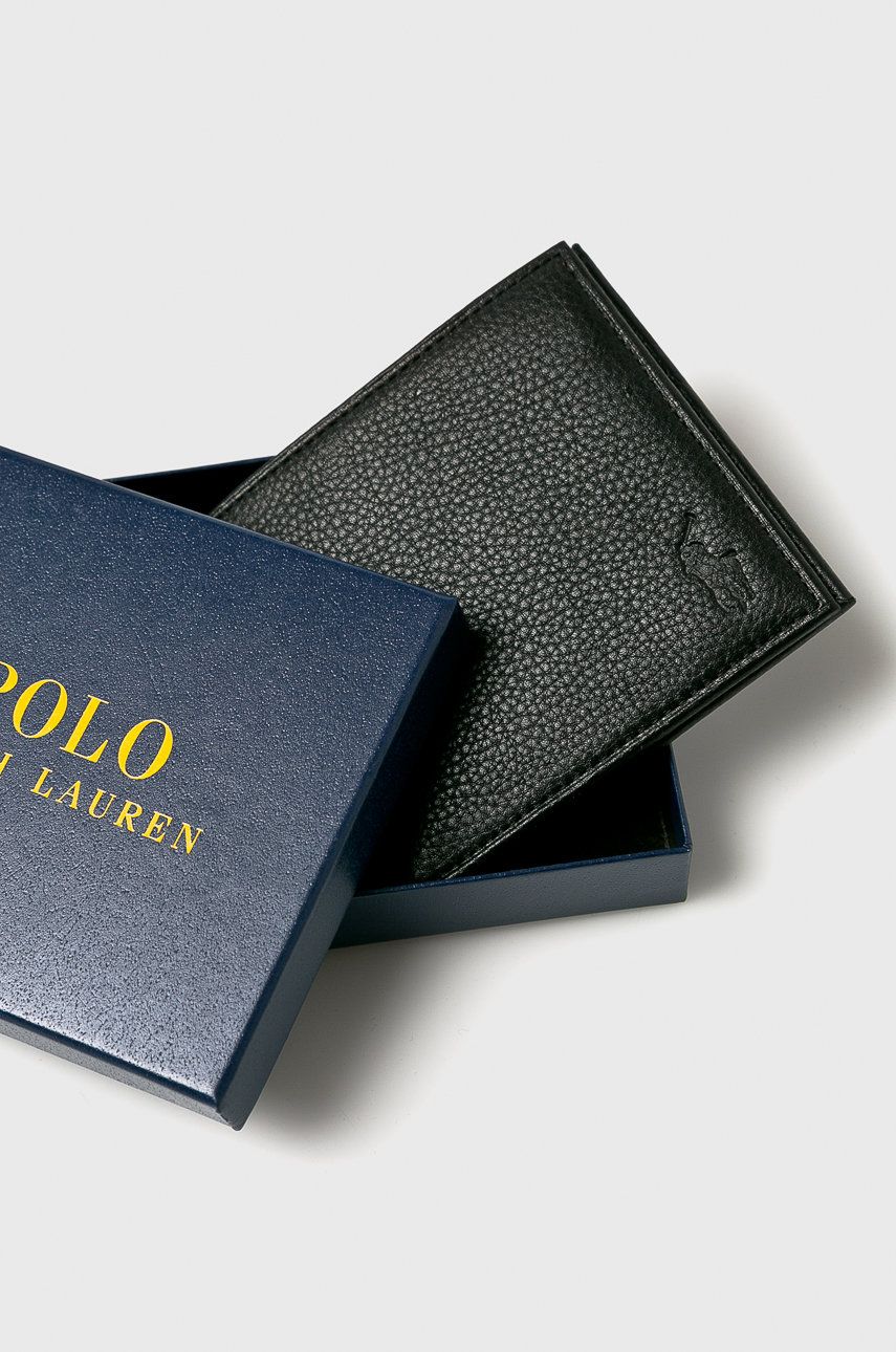 Pánská peněženka Polo Ralph Lauren kožená černá Ongoing 405526127002