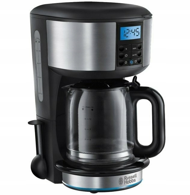Ekspres przelewowy Russell Hobbs Buckingham czarno srebrny programator