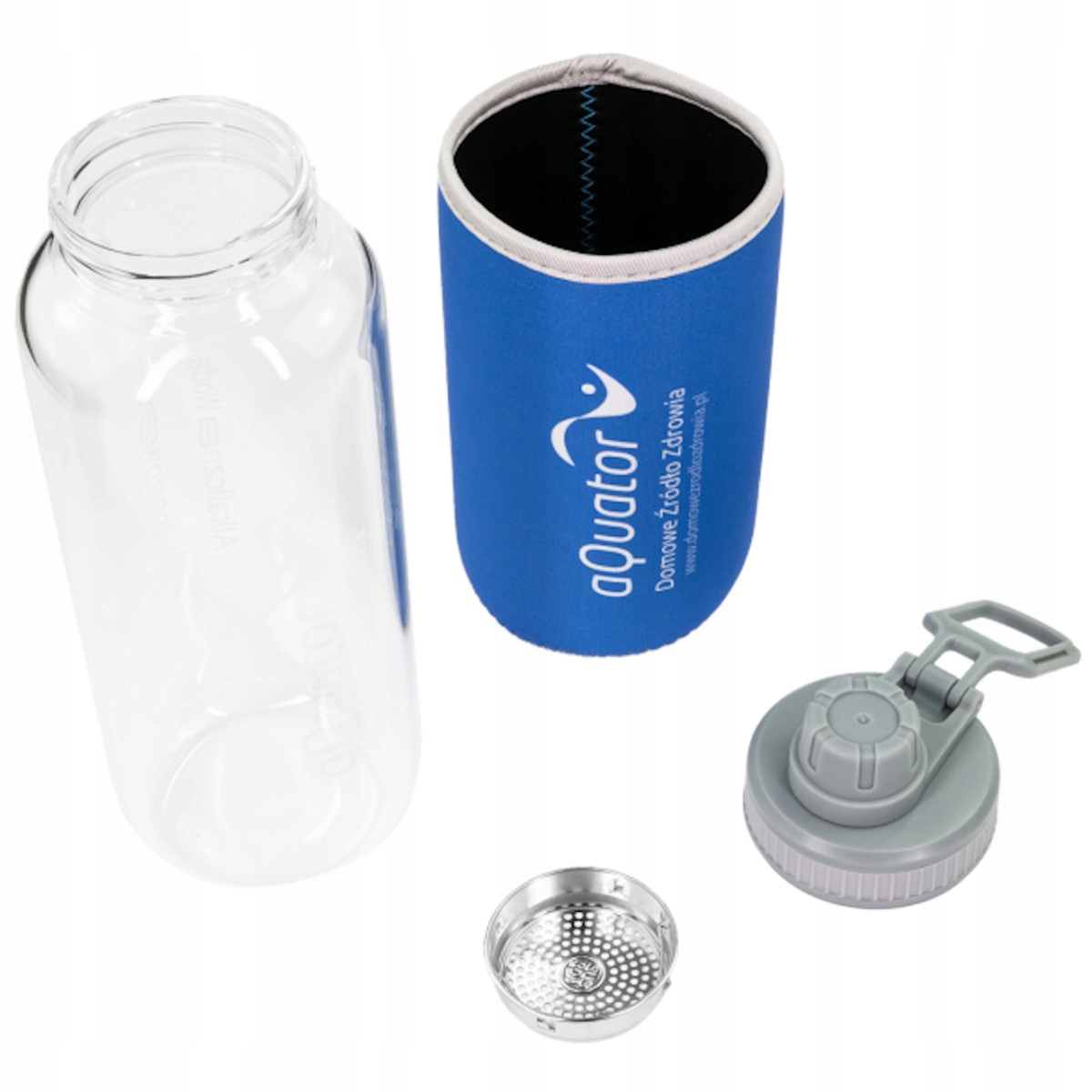 Butelka szklana aQuator - do wody jonizowanej - 1l Model AQUATOR