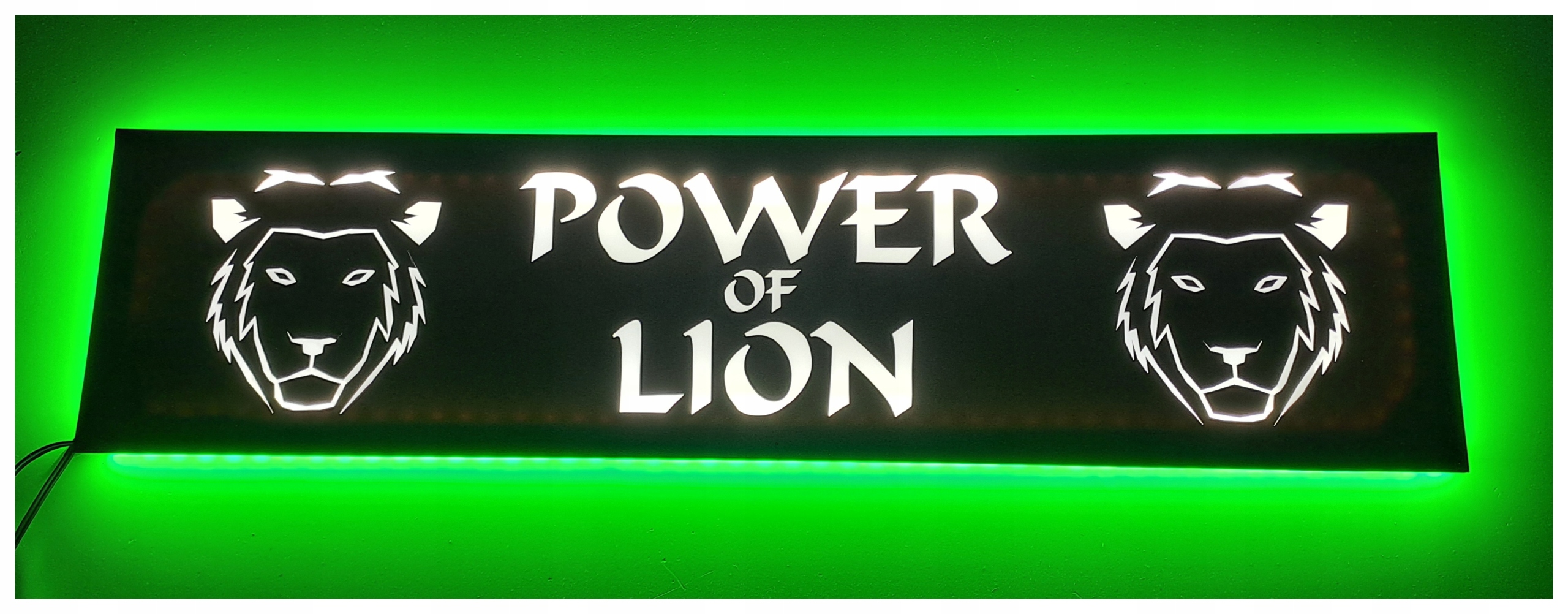 Led tabuľa power lion nad posteľou man daf scania s podsvietením kabíny Tir