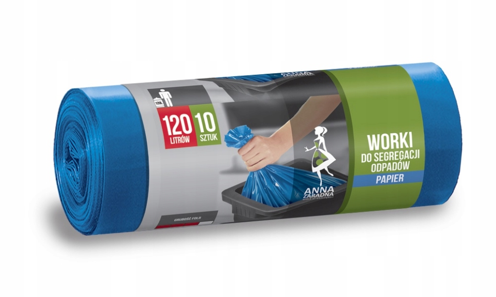 

Anna Zaradna worki do segregacji Ldpe 120l papier