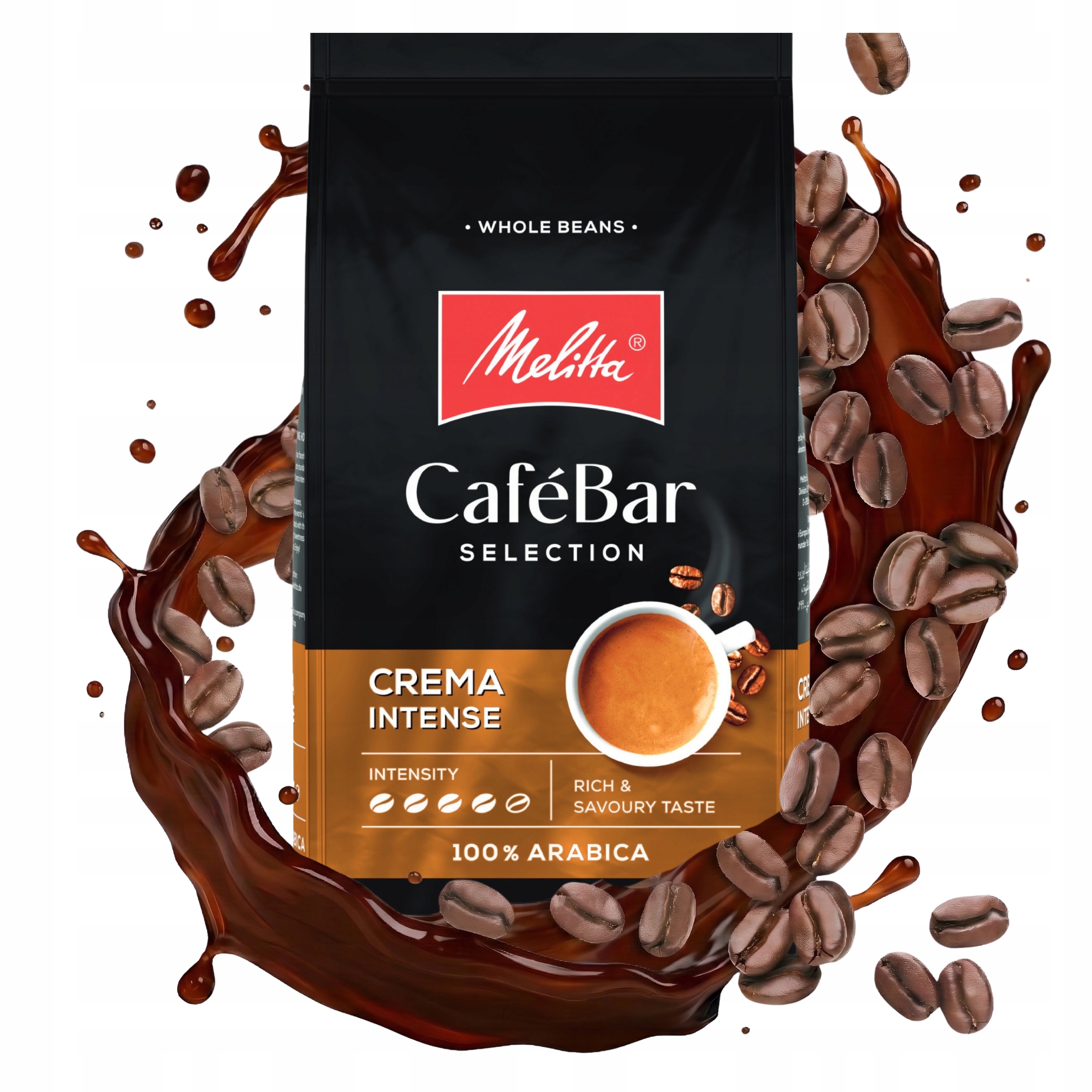 Kawa Ziarnista 100% Arabica Melitta CafeBar Crema Intense Niemiecka 1kg