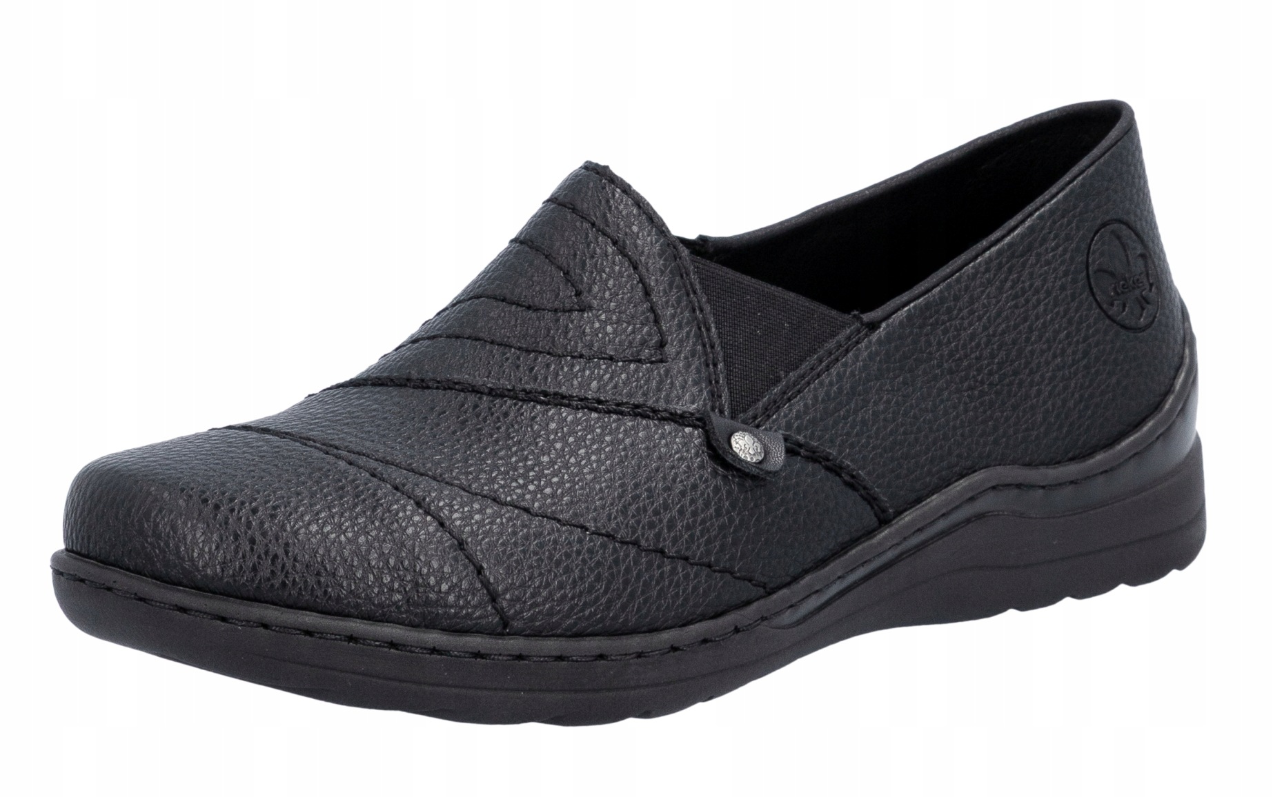 Rieker 48961-02 vel.37 černé dámské polobotky
