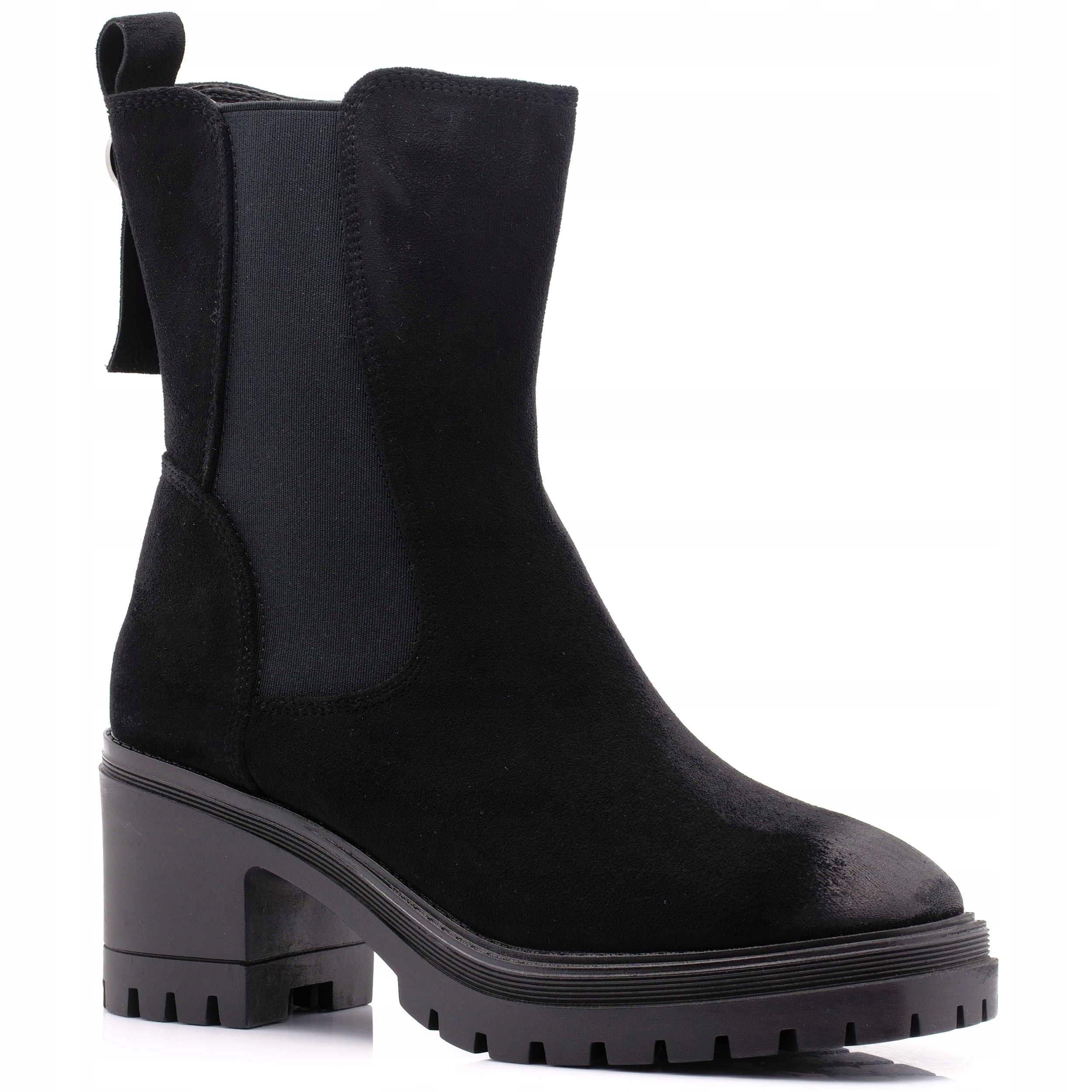 

Botki Damskie Trapery Zamsz Vinceza 10812 Bk 38