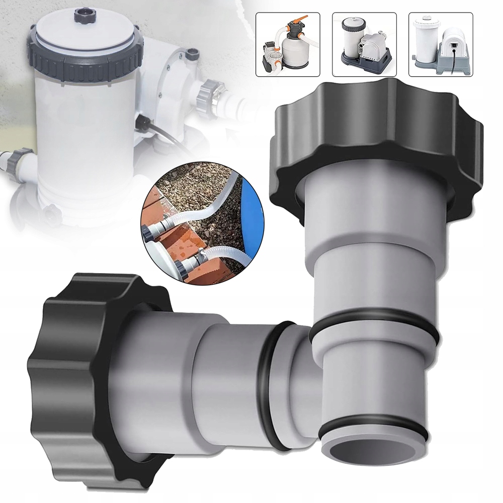 2 X ADAPTER DO WĘŻA BASENOWEGO, ADAPTER DO POMPY, ADAPTER A DO BASENU INTEX