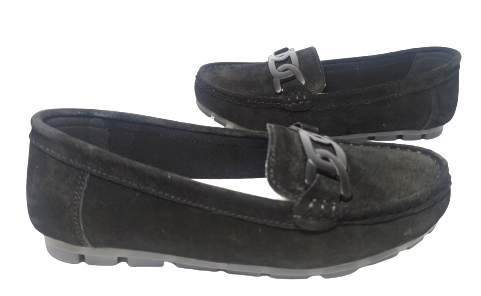 Mokasíny Řetěz semišový Filippo DP3630 Černý r37