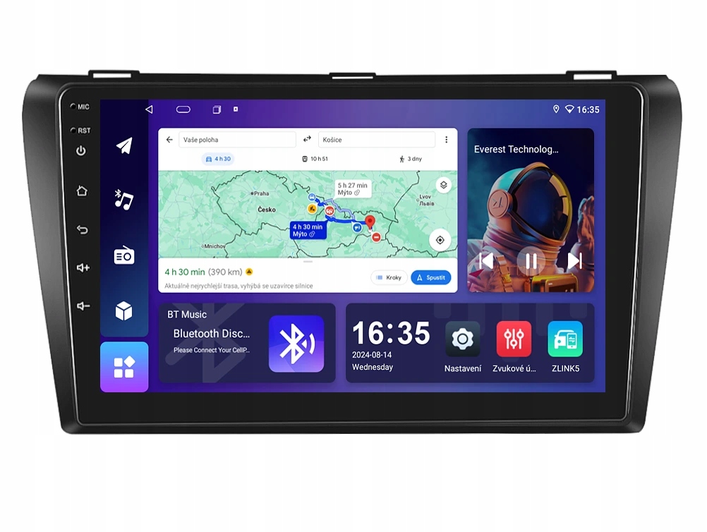 Isudar 2DIN autorádio T68B-IEV25 Android, Mazda 3 I. generace