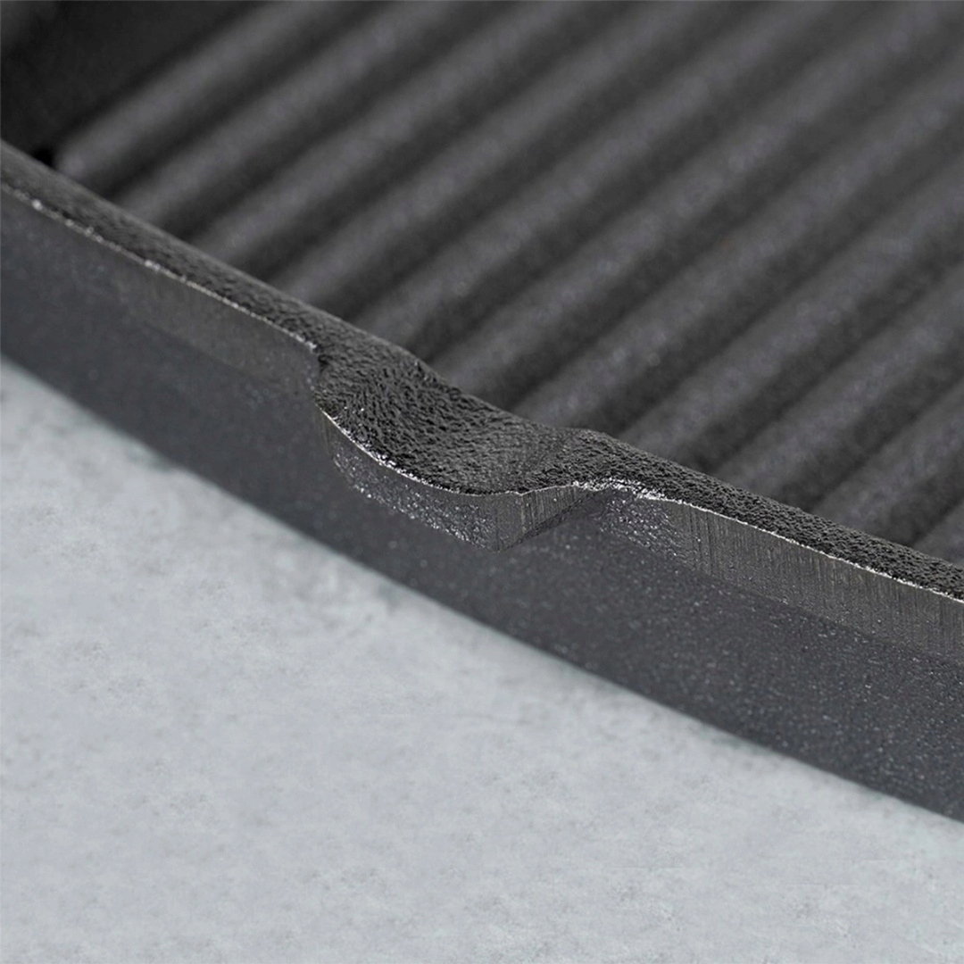 PATELNIA GRILLOWA ŻELIWNA 24cm Z SILIKONOWĄ NAKŁADKĄ CAST LINE 199044 Linia Cast Line