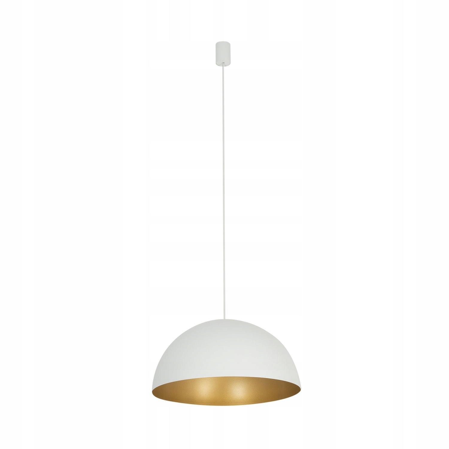 Závesná lampa biela Hemisphere nad jedálenský stôl Nowodvorski