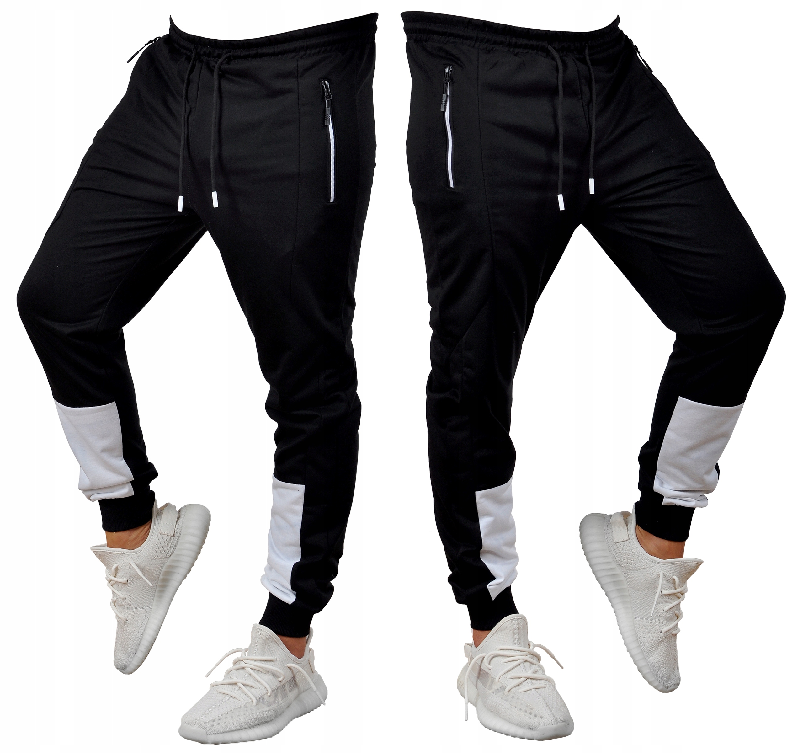 K190 r. L MĘSKIE SPODNIE DRESOWE JOGGERY