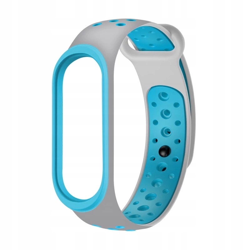 

Pasek Perforowany Do MI Band 3/4 |gray Blue