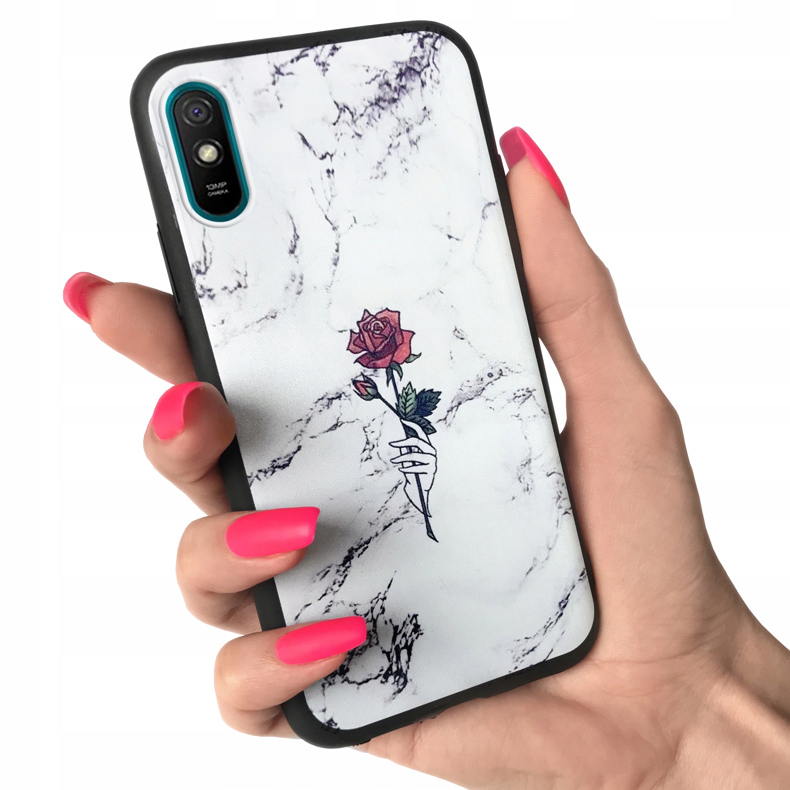 

Etui matowe do Xiaomi Redmi 9A guma case + Szkło