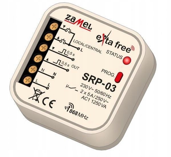 Exta Free – centrální ovládač rolet SRP-03 Zamel