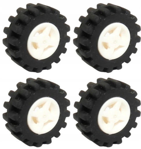 

Lego 4624c06 Koło 87414 białe Nowe (4g) 4 szt.