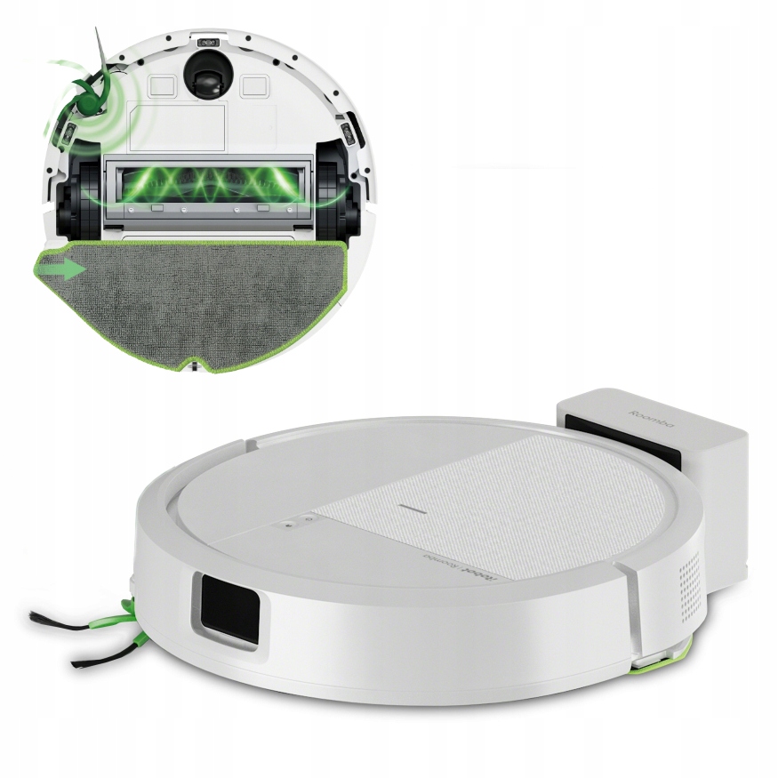 iRobot Roomba 115 Combo Y414240 Funkcja mopowania Tworzenie mapy pomieszczenia 62dB