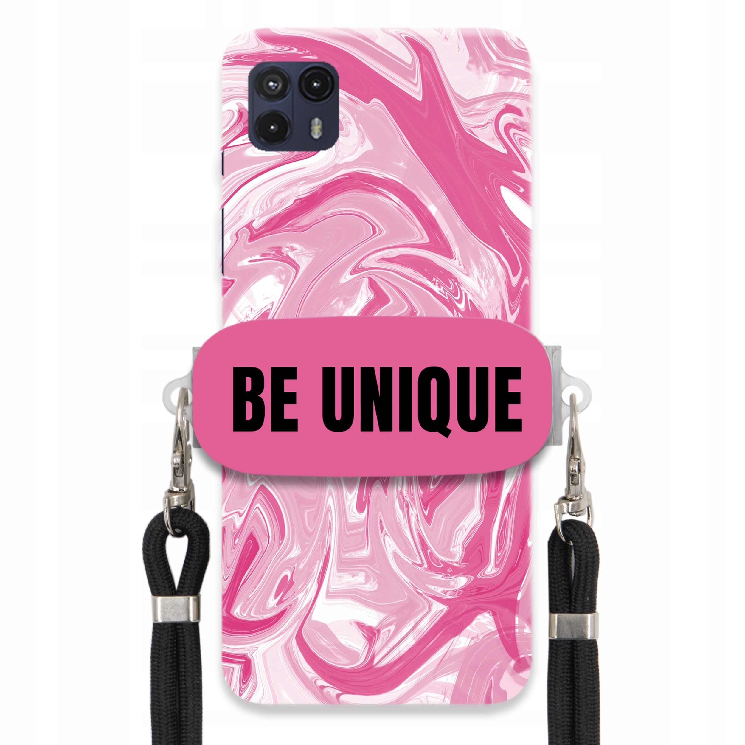 Puzdro pre Motorola G50 5G držiak Šnúrka Čierna Ružová Mramor Unique