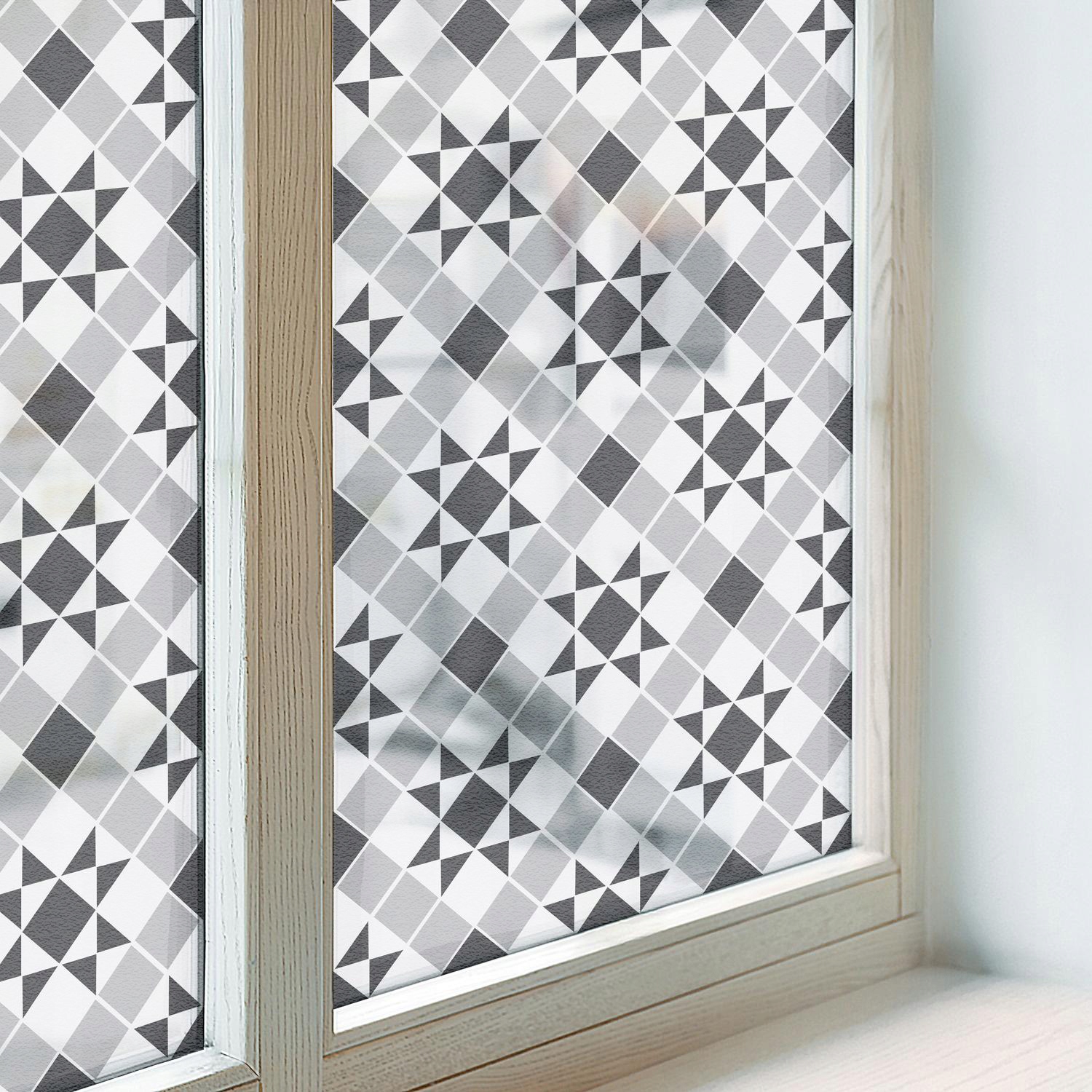 Dýha na skla Balkon Samolepicí Vitrážová Geometrické vzory 100x116