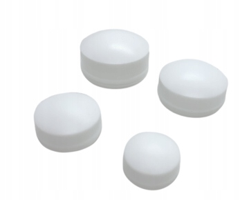 Dwuczęściowa zaślepka na śrubę M8 BIAŁA Średnica/szerokość 32 mm