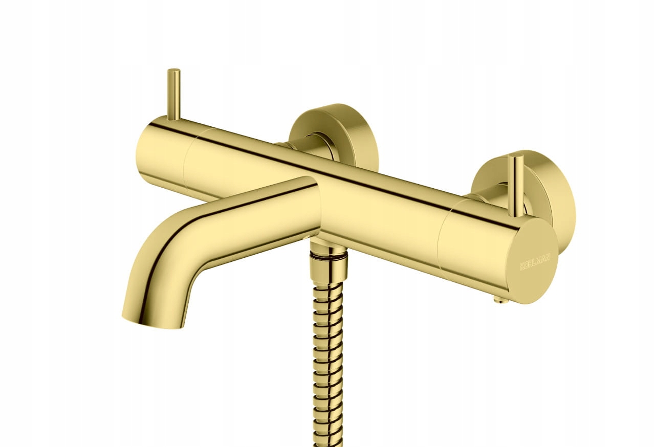 Termostatická vaňová a sprchová batéria Axel Gold QW710AGD