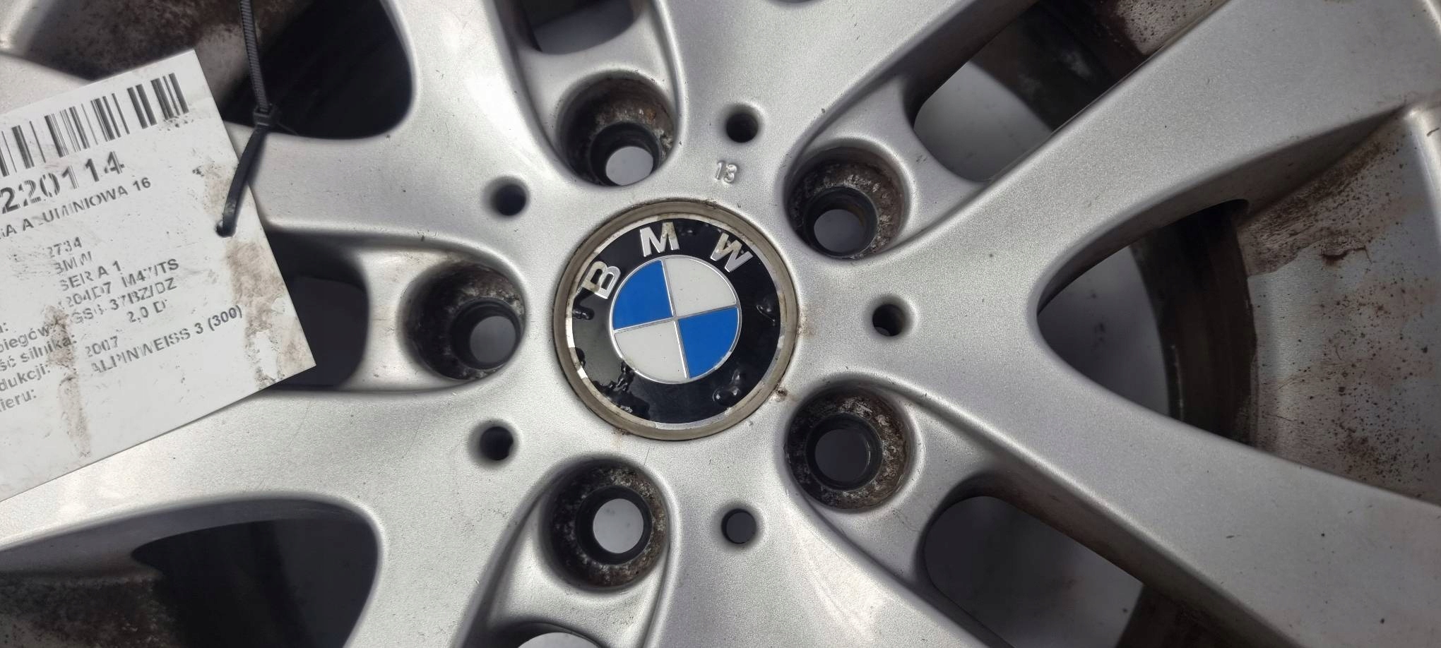 disk hliníkový 16'' 7JX16 5X120 6775595 BMW SERIA 1 E87