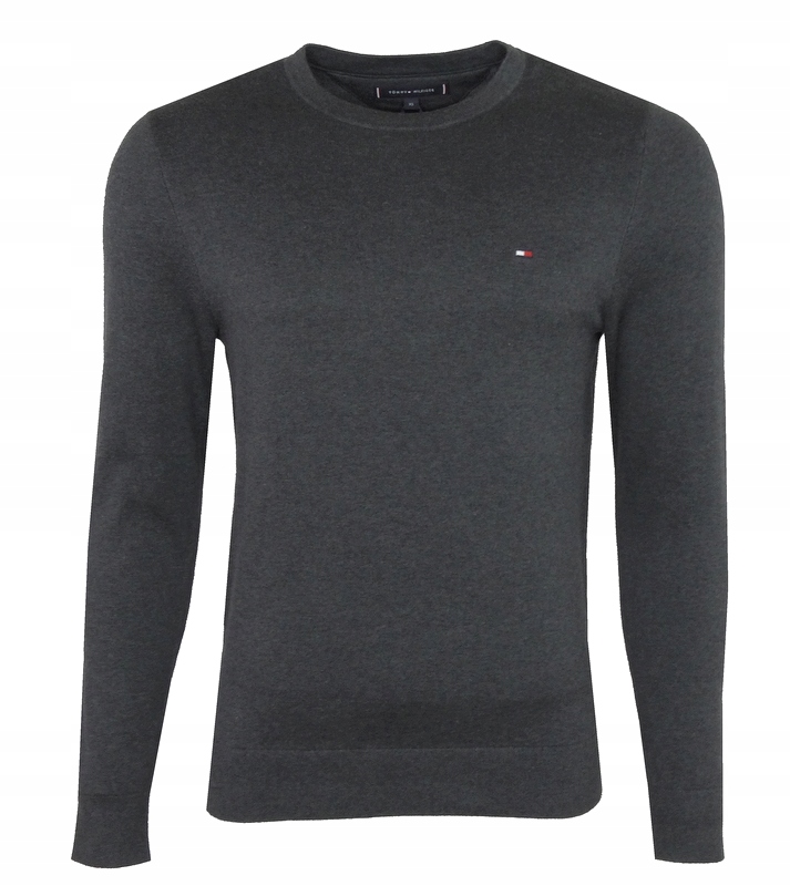 Tommy Hilfiger pánský bavlněný svetr, šedý, Xs